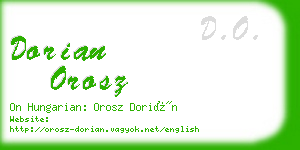 dorian orosz business card